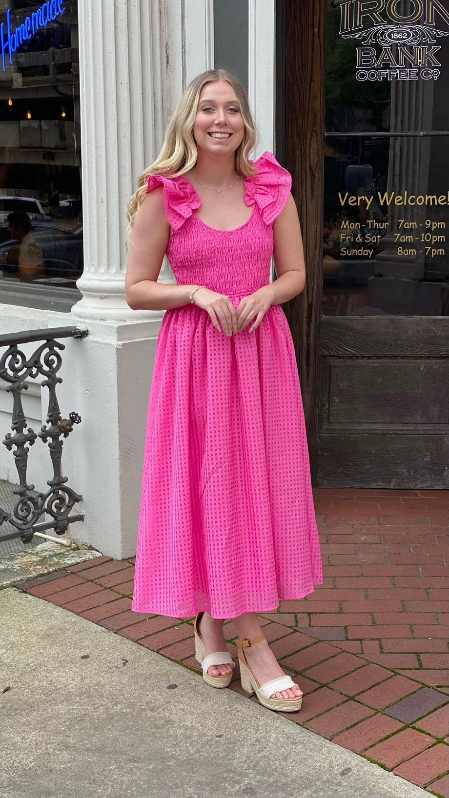 Hot Pink Dress – The Southern Pearl Uptown